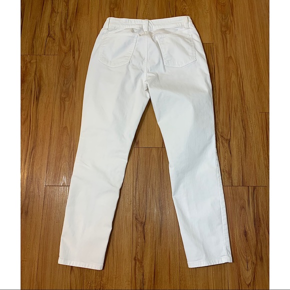 Eileen Fisher White Skinny Slim Ankle Jeans - Picture 3 of 11